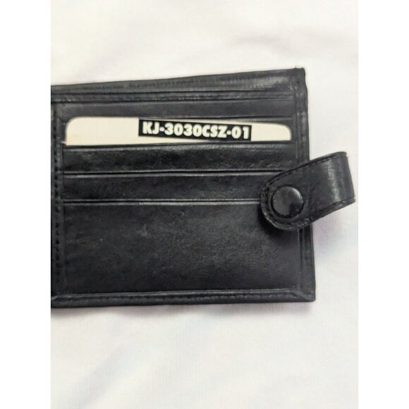Men’s‎ Wallet Genuine leather Trifold wallet 3 bill pockets 16 cards Button - Picture 2 of 8